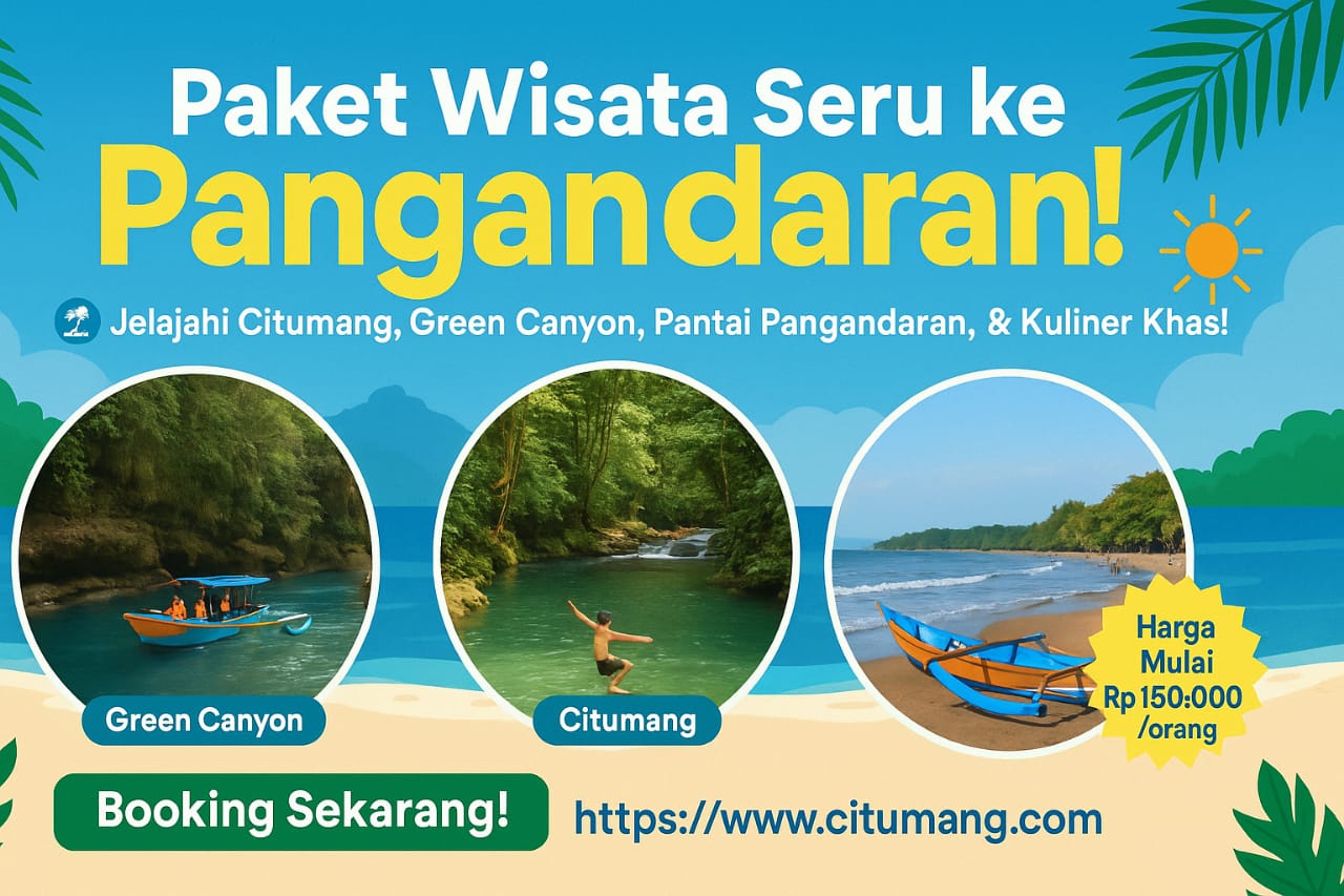 pilihan paket wisata pangandaran seru