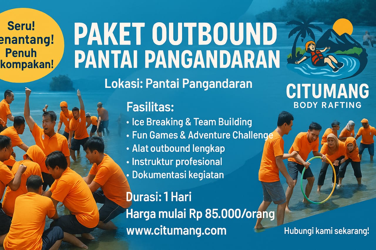 Paket Outbound Ceria Pantai Pangandaran